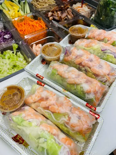 Rouleaux de printemps aux crevettes fraîches