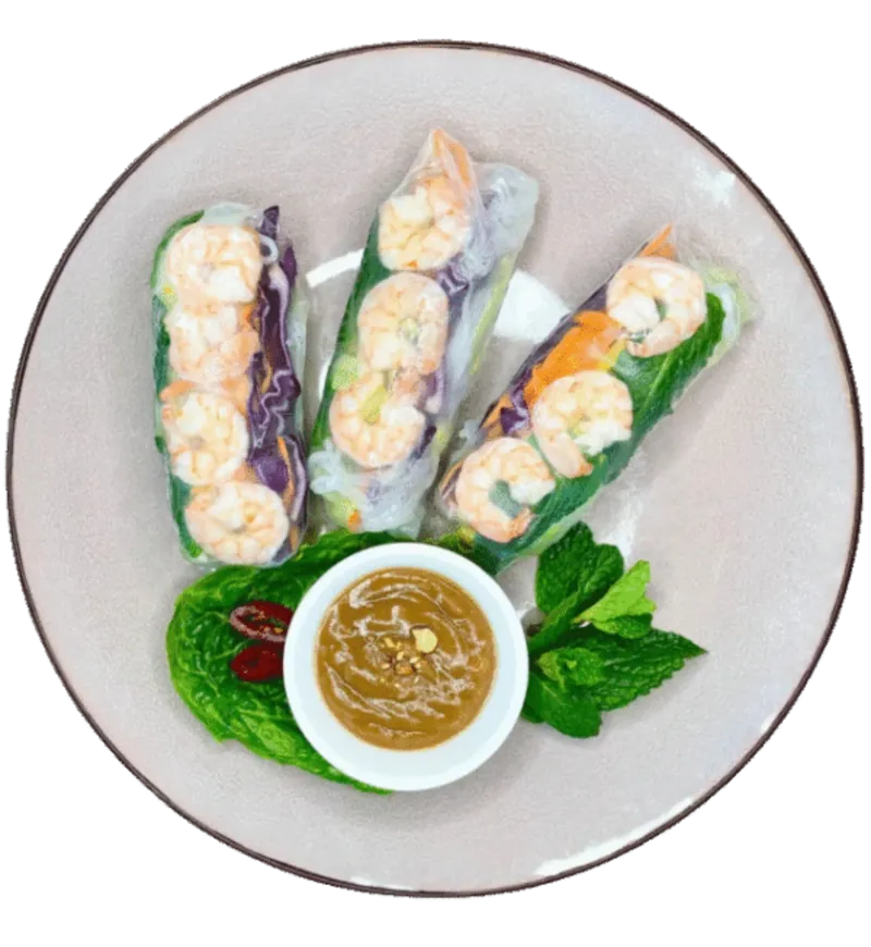 Rouleaux de printemps aux crevettes fraîches