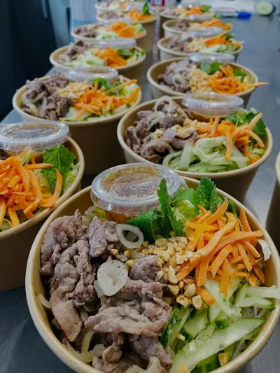 Vermicelles de riz au boeuf