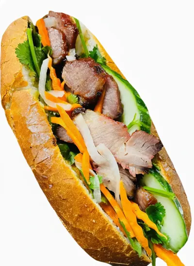 Bánh mì - sandwich au porc BBQ