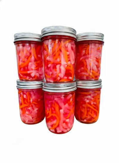 Daikon et carottes marinés - petit pot