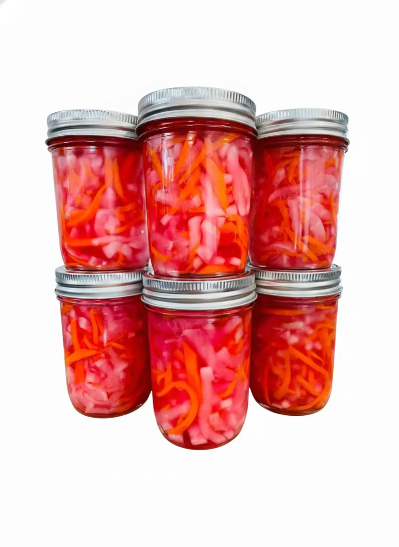 Daikon et carottes marinés - petit pot