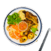 nouilles de riz au porc grillé