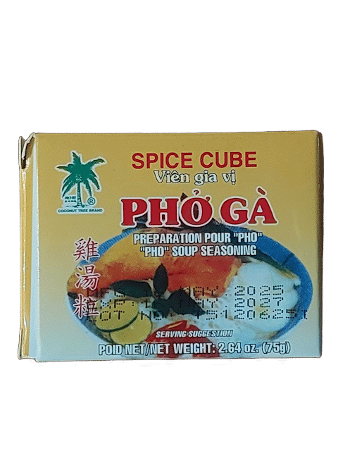 Front of packaging – Chicken Phở spice cube, Danh Pham Cuisine